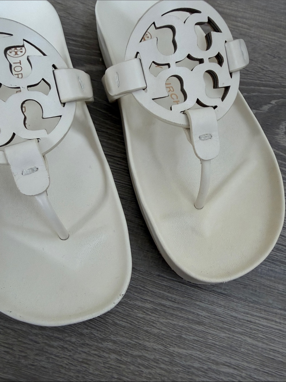 Tory Burch Cream Miller Cloud Sandal - Picture 2 of 5